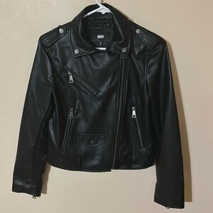DKNY faux leather jacket size small